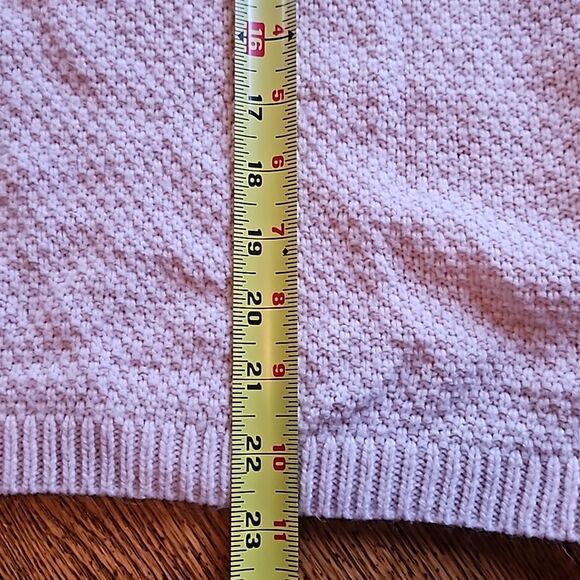Croft & Barrow Women’s Light Pink Sweater L | Cozy Ribbed Pullover - Picture 6 of 7